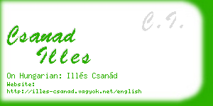 csanad illes business card